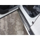 Пороги с площадкой алюминиевый лист 60 мм ТСС для Mazda CX-5 2018-2021