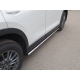 Пороги овальные с проступью 75х42 мм ТСС для Mazda CX-5 2018-2021
