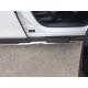 Пороги овальные гнутые с накладкой 75х42 мм ТСС для Mazda CX-5 2018-2021
