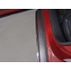 Пороги с площадкой нержавеющий лист 42 мм ТСС для Mazda CX-9 2017-2021