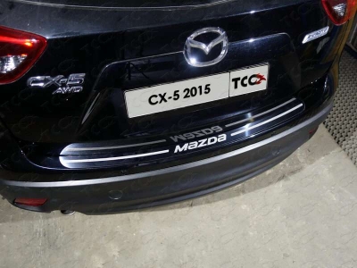 Накладка на задний бампер зеркальный лист надпись Mazda для Mazda CX-5 № MAZCX515-31