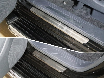 Накладки на пороги шлифованный лист 4 штуки для Mercedes-Benz X-Class № MERXCL18-23
