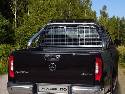 Защита кузова и заднего стекла с фарой без надписи 76 мм для Mercedes-Benz X-Class № MERXCL18-34