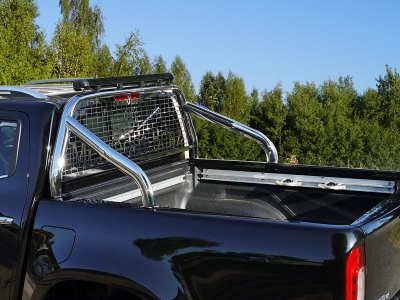 Защита кузова и заднего стекла с фарой 75х42 мм для Mercedes-Benz X-Class № MERXCL18-45