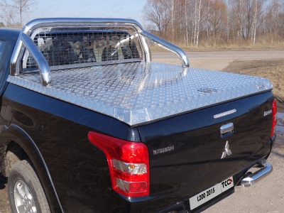 Защита кузова и заднего стекла для крышки 76 мм ТСС для Mitsubishi L200 2015-2019