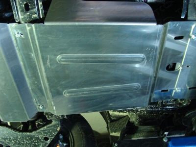 Защита КПП ТСС алюминий 4 мм для Mitsubishi L200/Pajero Sport/Fiat Fullback 2008-2022