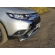 Защита переднего бампера 60 мм для Mitsubishi Outlander 2019-2021