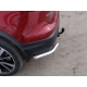 Защита задняя уголки под фаркоп 60 мм ТСС для Nissan Qashqai (СПБ) 2015-2019
