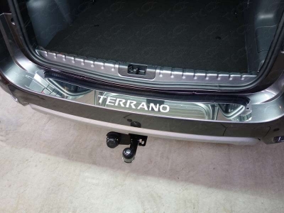 Накладка на задний бампер с надписью Terrano зеркальный лист для Nissan Terrano № NISTER14-25