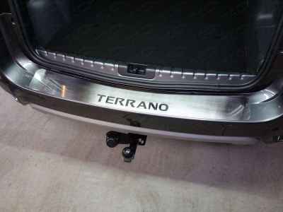 Накладка на задний бампер с надписью Terrano шлифованный лист для Nissan Terrano № NISTER14-26