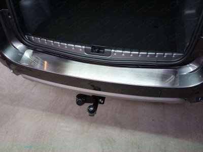 Накладка на задний бампер шлифованный лист для Nissan Terrano № NISTER14-30