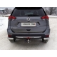 Защита задняя уголки овальные 75х42 мм ТСС для Nissan X-Trail T32 2018-2021