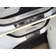 Накладки на пороги зеркальный лист надпись Porsche 4 штуки ТСС для Porsche Cayenne Turbo 2018-2021
