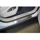 Накладки на пороги шлифованный лист надпись Porsche 4 штуки ТСС для Porsche Cayenne Turbo 2018-2021