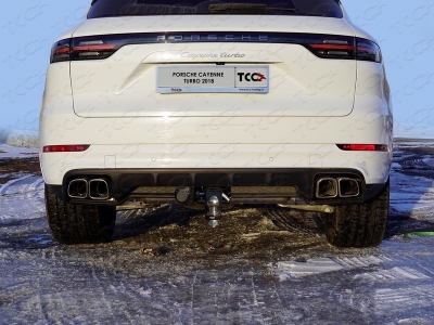 ТСУ Фаркоп ТСС оцинкованный, шар E нержавеющий для Porsche Cayenne Turbo 2018-2021