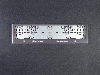 Рамка номерного знака комплект ТСС для Skoda Superb 2001-2021