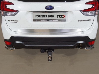 Накладка на заднюю дверь шлифованный лист ТСС для Subaru Forester SK 2018-2021