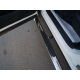 Пороги овальные с накладкой 75х42 мм ТСС для Subaru Forester SK 2018-2021