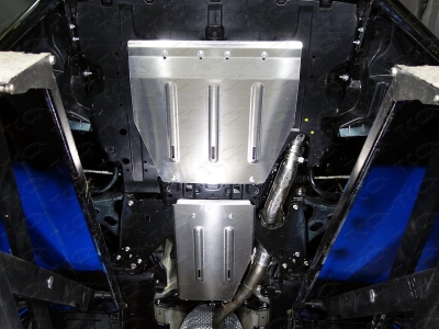 Защиты комплект алюминий 4 мм картера, КПП и заднего дифференциала ТСС для Subaru XV 2017-2021