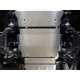 Защита бака ТСС алюминий 4 мм комплект 2 шт для Toyota Fortuner 2017-2021
