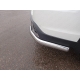 Защита задняя овальные уголки 75х42 мм ТСС для Toyota Highlander 2017-2020