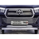 Защита переднего бампера 76 мм ТСС для Toyota Hilux Exclusive 2018-2021