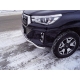 Защита передняя двойная 60-60 мм ТСС для Toyota Hilux Exclusive 2018-2021
