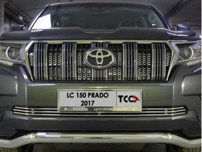 Решетка радиатора внутренняя лист ТСС для Toyota Land Cruiser Prado 150 2017-2020