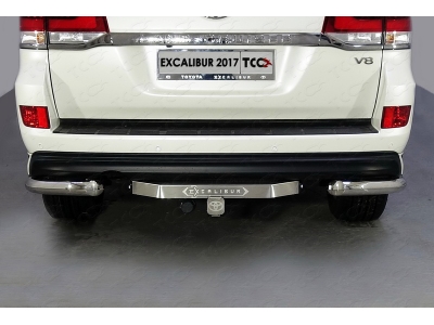 Защита задняя уголки 76 мм для Toyota Land Cruiser 200 Excalibur № TOYLC200EXCAL17-24