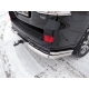 Защита задняя двойные уголки 76-42 мм ТСС для Toyota Land Cruiser 200 Executive 2016-2021