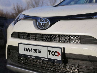 Накладка решётки радиатора внутренняя лист ТСС для Toyota RAV4 2015-2019