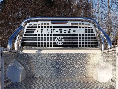Защита кузова и заднего стекла 76 мм на кузов ТСС для Volkswagen Amarok 2016-2021