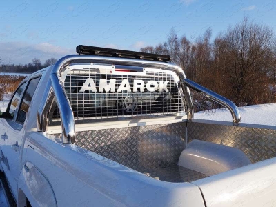 Защитный алюминиевый вкладыш в кузов автомобиля, дно, борт ТСС для Volkswagen Amarok 2016-2021