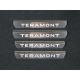 Накладки на пороги лист шлифованный надпись Teramont 4 шт ТСС для Volkswagen Teramont 2018-2021