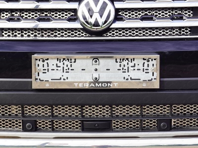 Рамка номерного знака (комплект) ТСС для Volkswagen Teramont 2018-2021