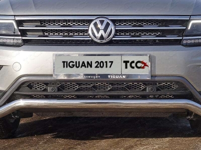 Накладка решётки радиатора нижняя лист для Offroad ТСС для Volkswagen Tiguan 2016-2021