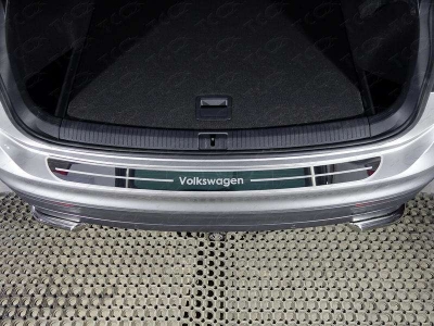 Накладка на задний бампер зеркальный лист надпись Volkswagen для Volkswagen Tiguan № VWTIG17-40