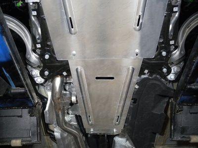 Защита КПП ТСС алюминий 4 мм для Volkswagen Touareg № ZKTCC00146