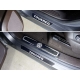 Накладки на пороги внутренние и внешние зеркальные надпись ТСС для Volkswagen Touareg R-Line 2014-2017
