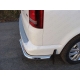 Защита заднего бампера уголки 60 мм ТСС для Volkswagen Multivan/Caravelle 2009-2015