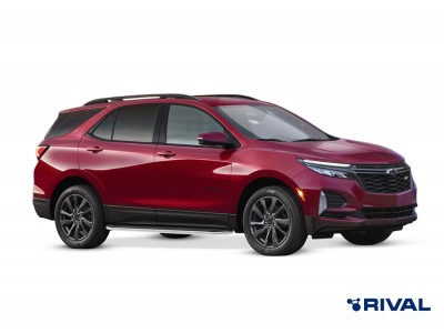 Порог-площадка "Premium" A173ALP + комплкет крепежа, RIVAL для Chevrolet Equinox, 2020-н.в.