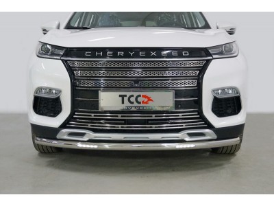 Защита переднего бампера с ДХО 60 мм для Cheryexeed TXL № CHEREXETXL20-29