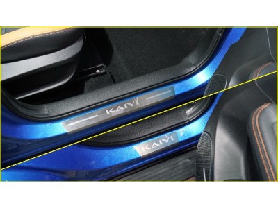 Накладки на пороги (лист шлифованный надпись Kaiyi) 4шт для Kaiyi X3 Pro 1.5 2022 – н.в. KAIX3P23-01