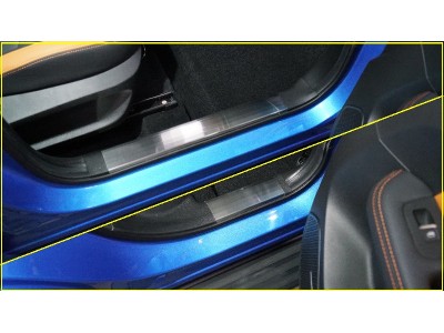 Накладки на пластиковые пороги (лист шлифованный) 4шт для Kaiyi X3 Pro 1.5 2022 – н.в. KAIX3P23-02
