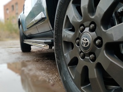 Обвод штатного порога d-43 для Toyota Land Cruiser Prado 250 2023-н.в. ДИЗЕЛЬ №LCPR250_2