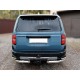 Защита заднего бампера "уголки" d-76+43 для Toyota Land Cruiser Prado 250 2023-н.в. ДИЗЕЛЬ