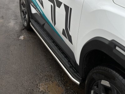 Защита порогов 42,4 мм для Jetour T1 2L 4WD 2025-н.в. №JETOURT125-02