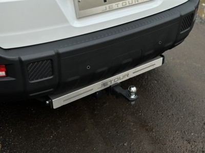 Фаркоп (шар E нерж., надпись Jetour) для Jetour T1 2L 4WD 2025-н.в.