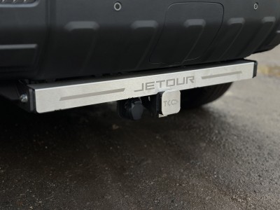 Фаркоп (шар E нерж., надпись Jetour) для Jetour T1 2L 4WD 2025-н.в.
