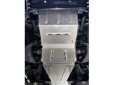 Защита картера (алюминий) 4мм для Foton Tunland V9 2.0 Diesel АКПП 4WD 2025-н.в., Foton Tunland V7 2.0 Diesel АКПП 4WD 2024-н.в. №ZKTCC00745